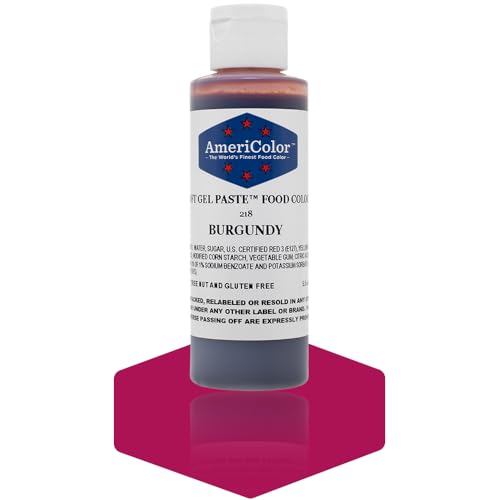 Americolor Soft Gel Paste Food Color, 4.5-Ounce, Burgundy