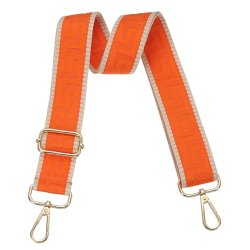 Image of PATIKIL Purse Strap, Adjustable Crossbody Bag Straps Wide Shoulder Strap Universal Replacement Shoulder Bag Belt for Women's Handbags Canvas Satchels Bag Backpack, Orange