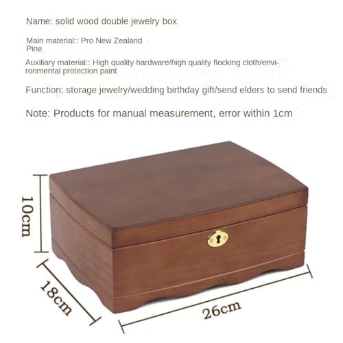 Boîte à bijoux en bois avec serrure pour un cadeau unique - 5