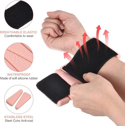 Image of Bodylastics Adjustable Ankle & Wrist Weights 2 lb Pair (1 lb Each) - Silicone, Sweat-Resistant for Arms & Legs - Perfect for Jogging, Walking, Physiotherapy, Cardio, Yoga & Strength Training