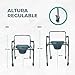 Mobiclinic, Muelle, Silla con WC, Silla inodoro para minusválidos, ancianos y discapacitados...