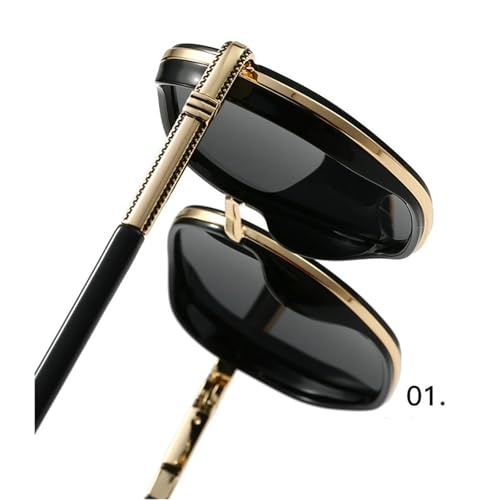 helena Polarized Square Sunglasses Men 2025 Luxury Vintage Double Beam UV400 Sun Glasses For Male Metal Eyewear4