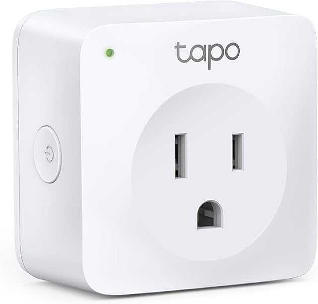 TP-Link Tapo Prise intelligente Mini, Maison intelligente WiFi Outlet fonctionne avec Alexa Echo & Google Home, Pas de Hub requis, Télécommandez vos appareils ménagers depuis n'importe où (P100)