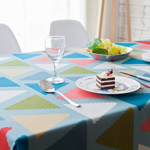 Nappe triangles 145x200cm coton couverture moderne multicolore picnic - 5