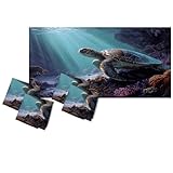 4 Pack Fluorescent Light Covers for Ceiling Lights Watercolor Sea Turtle Gliding Vibrant Coral Reefs Magnetic Light Filters Diffuser Shade for Classroom Home Office School