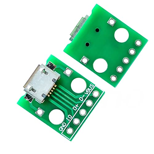 Adaptateur Micro USB vers DIP 5 broches mâle/femelle pour circuit imprimé PCB 2.54 mm