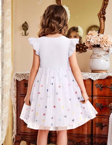 Image of Arshiner Toddler Tutu Dress Little Girls Fluffy Summer Dresses Casual Party Tulle Sundress for Kids 2-6Y