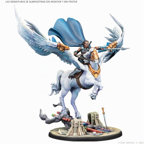 Marvel Crisis Protocol Valkyrie y Warriors Three juego de miniaturas de mesa 3