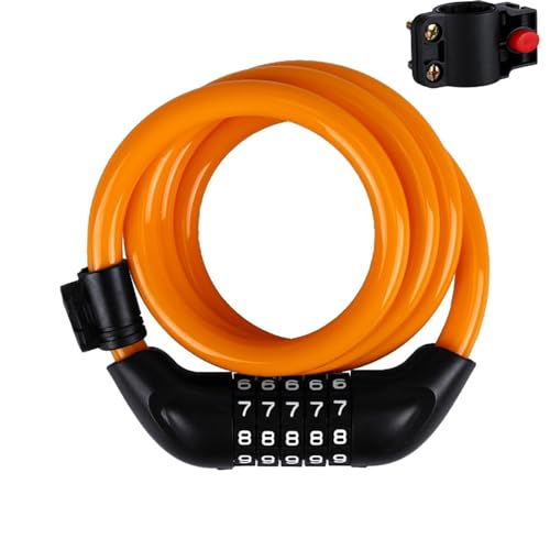 Combination Bike Lock Chain, 4 Ft Long Weatherproof Heavy Duty