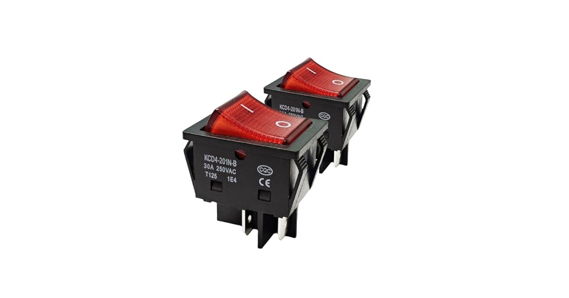 LEADER!! RRR 4枚 Amazon.com: FILSHU 3pcs KCD4 16A 250V 20A 125V Rocker Switch