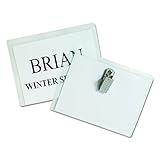 C-Line Name Badge Kit with Inserts, Clip Style, Top Load, 4