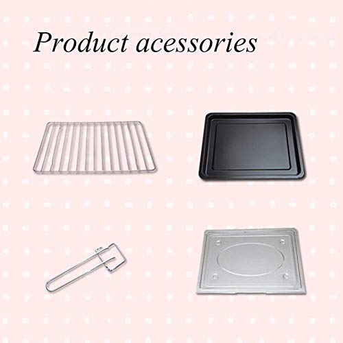 Oven electrisch Toaster, Huishoudelijke Multi-Function Mini Oven 30L Inclusief gegrilde Net, bakplaat, kruimellade en Tray Holder, 1600W - Afbeelding 7