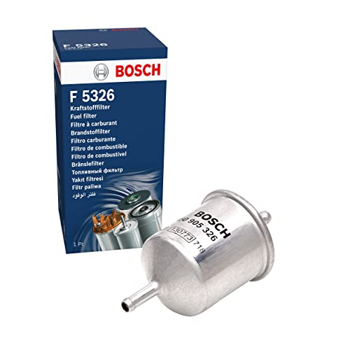 Bosch F5326 Filtro de Gasolina para Coche - Separa Partículas del Combustible, Protege el Sistema de Inyección
