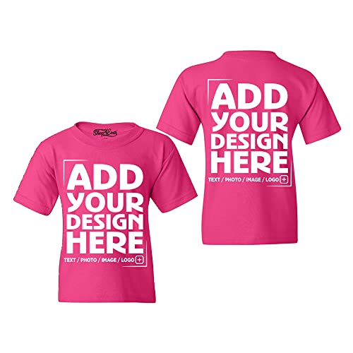 Personalized Design Your Own Customized Front Back Print Child's T-Shirt Customizable Kids Custom Tee Shirts Youth Boys Girls