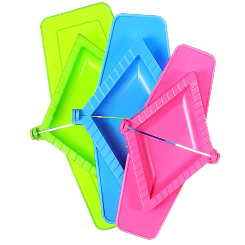 Toyvian Outil Cuisine Presse à Raviolis 3 Pièces, Moule Plastique Carré Antiadhésif Pour Empanadas, Raviolis Maison Et Boulettes, Adapté Aux Repas Rapides Et Variés