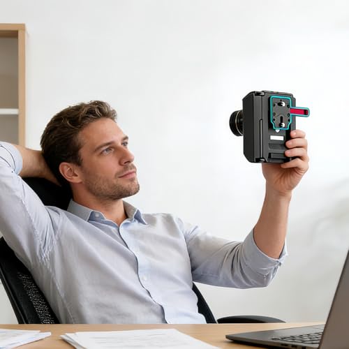 YNPQTDS Placa De Montaje V para Cámaras - Adaptador Vídeo con Liberación Rápida - Plato de Batería V - para Fotografía, Transmisión En Directo, Vlogging, Grabación, Eventos Y Viajes Al Aire - imagen 3