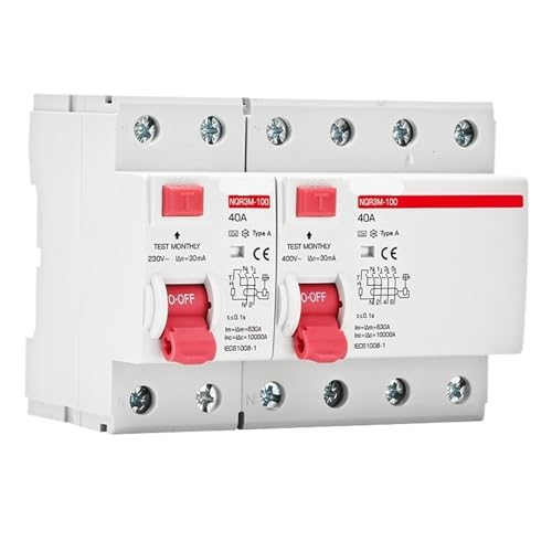 Disjoncteur différentiel 10mA type A 2P 16A monophasé pour tableau électrique de salle de bain