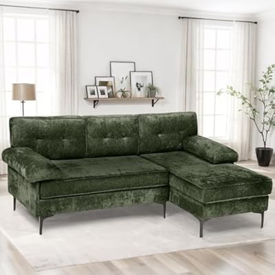 smilesun 82" Luxury Chenille Sectional Couc...