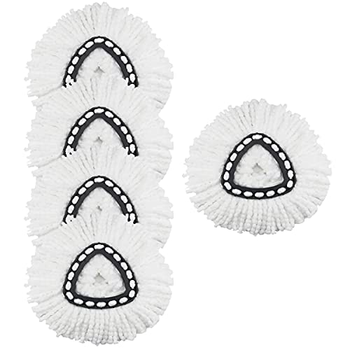 Lot de 5 têtes de rechange en microfibre pour balai à franges Cover