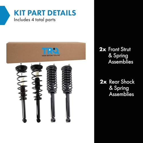 Image of TRQ Shock & Spring Strut Assembly Set Front & Rear Compatible with 2001-2006 Lexus LS430
