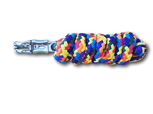 Führstrick mit Panikhaken für Pferd - Anbindestrick in verschiedenen stylischen Designs, Führleine, Anbindeseil Pony, Esel, Ziege - bunt Cover