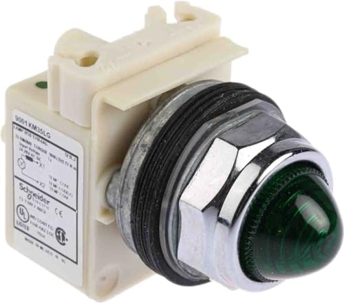 Piloto completo LED 24V verde de alta luminosidad y resistencia