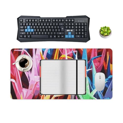 Tapete para mouse impermeable 24x12 con base antideslizante miniatura 4