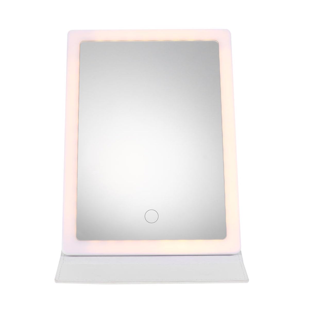 Miroir de maquillage pliable avec lumière LED SEWACC miroir de beauté blanc dimmable pour bureau