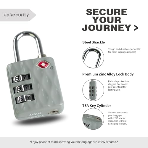 Candado combinado reajustable y duradero para maletas con protección de combinación 6
