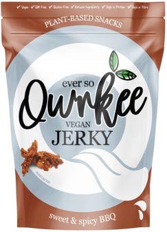 Qwrkee Vegan Jerky Sweet & Spicy BBQ 70g (Pack of 4)