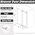 Sunrosa Frameless Shower Door, 44-48" W x 76" H Sliding Shower Door with Handle, Glass Shower Door with 5/16" (8 mm) Clear SGCC Tempered Glass, Brushed Gold