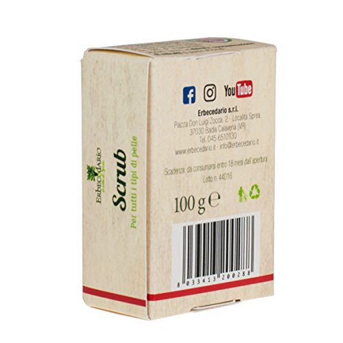 Sapone Scrub Viso Corpo Esfoliante Erbecedario, 1