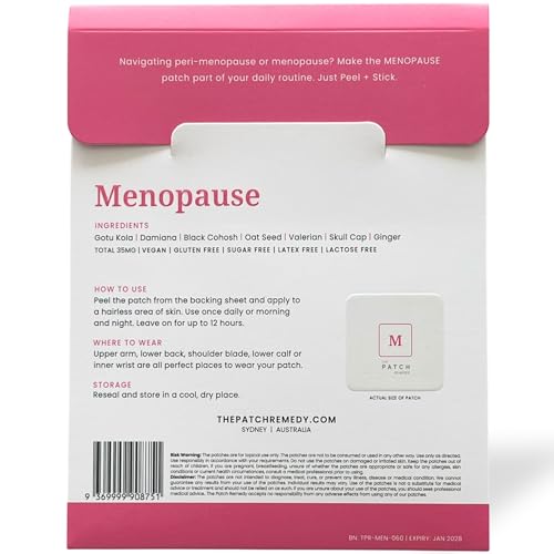 Image of The Patch Remedy Menopause Patch | Black Cohosh, Damiana, Valerian, Ginger | 30 Patches