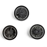 Juego de 3 perillas de control de aire acondicionado Mazda 2 M2 de aleación de aluminio envolvente ABS para coche compatible con Demio 2007 modelo de tercera generación