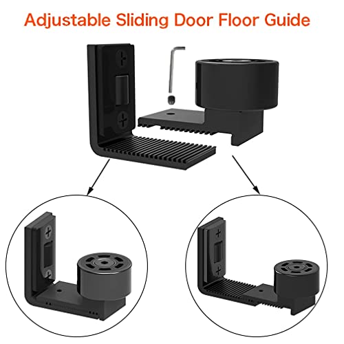 Toimiotoim Wall Mounted Door Guide For Sliding Barn Door, Soft Nylon Roller, Barn Door Bottom Floor Guide #TOP2