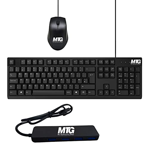 MTG Basic Full Size Slim USB Wired Keyboard and Mouse,