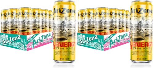 Image of AriZona Rx Energy Herbal Tonic - Big Can, 22 Fl Oz (24 Pack)