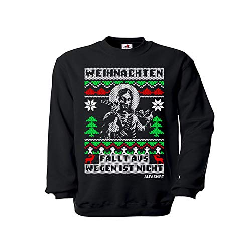 Pull-over de Noël 2020 Lockdown noir XXL vêtement hiver à motif