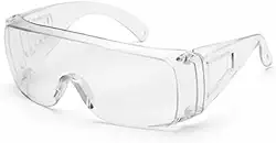 Óculos de Proteção Segurança Transparente Sobreposição Óculos de Grau Individual