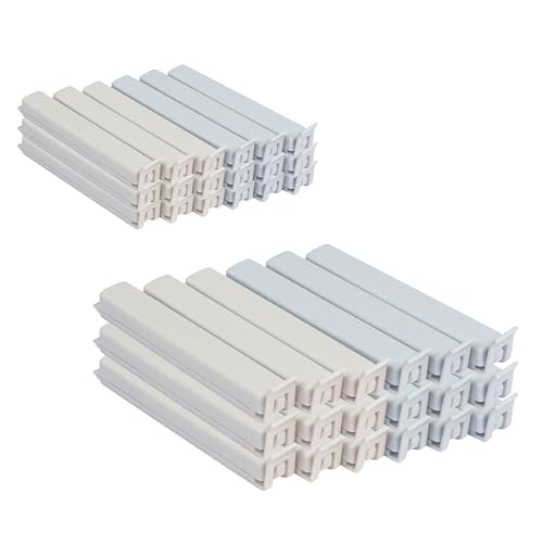 Image of Homestrap Sealing Clip Set of 36 | Plastic Food Snack Bag Sealer Clips | Keeps Food Fresh | Reusable Pouch Clips for Snacks, Plastic Bags, Bread | 2 Size (18 Small, 18 Large) | Pouch Clips Sealer