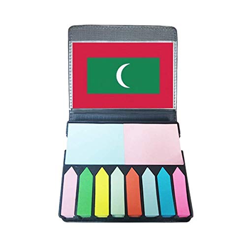 Marque-page drapeau Maldives en boîte pour indexation de documents de bureau