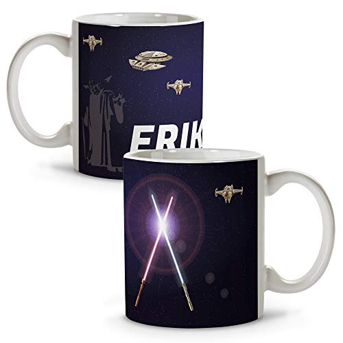 LolaPix Taza Star Wars personalizada con nombre. Regalos Frikis