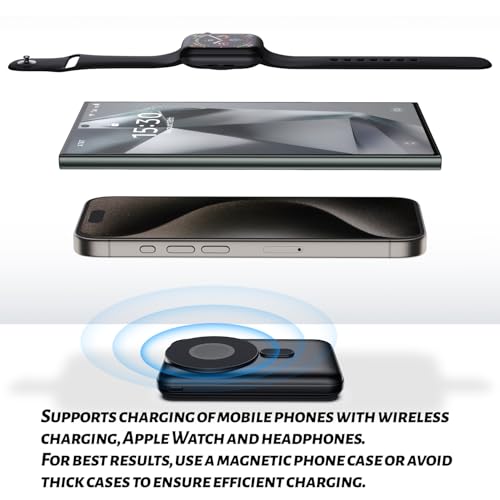 Sunpolin EB621 Portable Charger, 10000Mah Power Bank, Magnetic Wireless Charger Compatible thumb #1