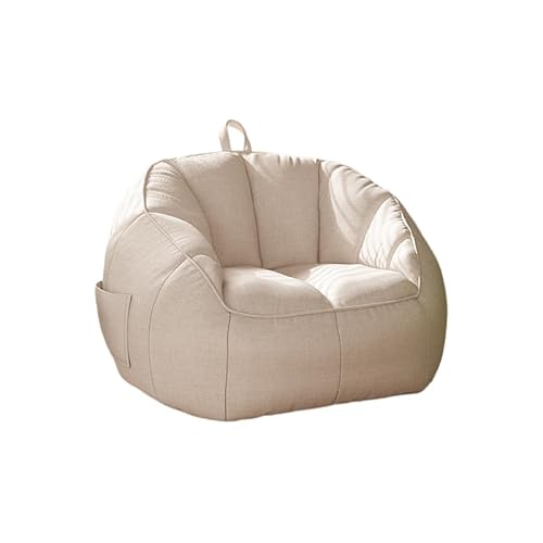 【ビーズソファ 一人用ソファー ひとりがけソファー】上質 2サイズ (中号50x60x60cm/大号75x75x65cm) 高反発ビーズクッションソファ 軽量4kg 省スペース設計 洗えるカバー付き ソファーベッド兼用 座椅子 ロー リビング/和室/ゲーム