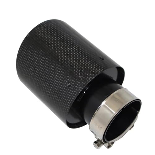 Embout d'échappement brillant 60mm-101mm en acier inoxydable pour voiture