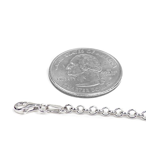 925 Sterling Silver Chain | Round Rolo Chain Necklaces for Women or Men and Bracelets for Women or Mens Bracelet | Anti Tarnish3