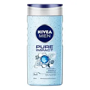 Nivea Men Pure Impact Body Wash Shower Gel for Face, Nivea Men Pure Impact Body Wash Shower Gel for Face,
