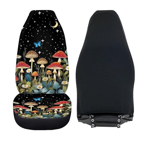 Funda para asiento de coche lavable que soluciona manchas con diseño de margaritas 3