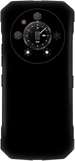 Shantime Capa para Doogee S110, capa traseira de TPU macio à prova de choque de silicone anti-impressões digitais capa protetora de corpo inteiro para Doogee S110 (16,58 polegadas) (preto)