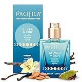 Pacifica Silver Moon Perfume 1oz – Long-Lasting Warm Vanilla & Almond Clean Fragrance for Women Vegan, Cruelty-Free, Essential Oils, Non Toxic